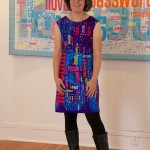 Bad passwords dress (Security Blanket quilt in background)