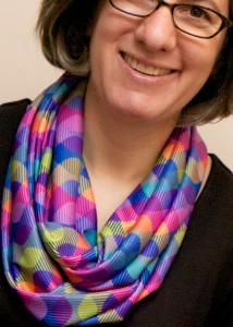 Lorrie with interleave infinity scarf