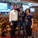 Allan, Jonathan, and Lorrie at Cyber Grand Challenge at DEFCON